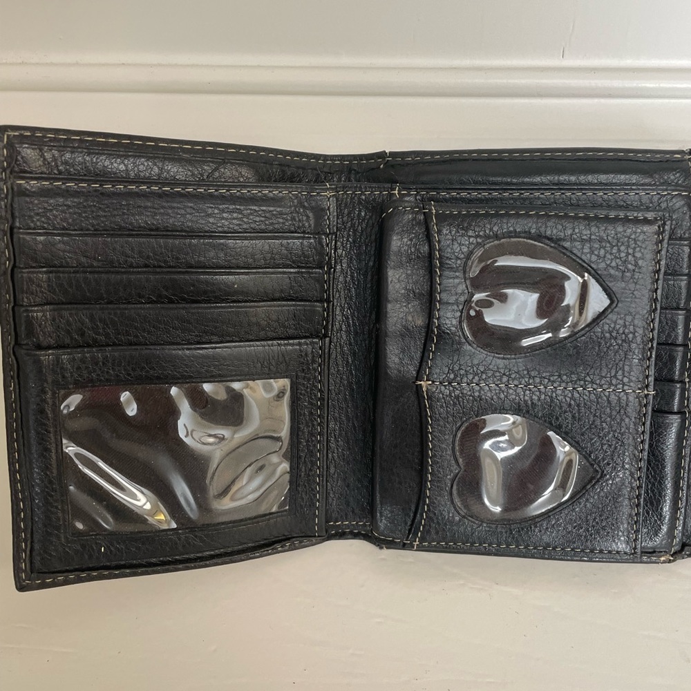 Brighton Black Leather Wallet/Crossbody - Picture 6 of 7